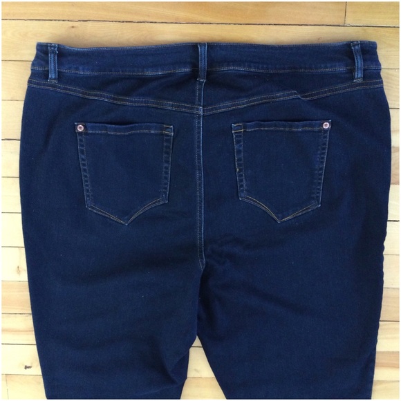 INC DENIM Mid-Rise Skinny Jeans - Plus Size 20W - Dark Wash - Picture 9 of 13